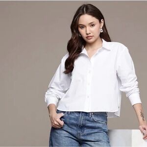 GAP Pure Cotton Relaxed Fit Crop Casual Shirt XXL